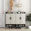 Range-chaussures 4 portes avec tablettes réglables pour garde-robe