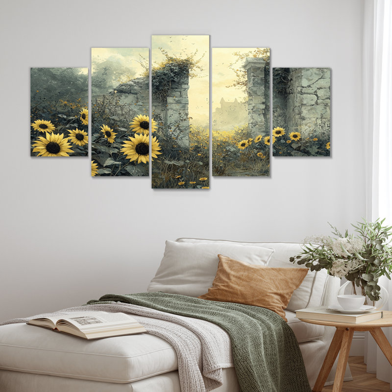 Domanico - Sunflowers Wall Art - Tradit Wall Art Set Diamond