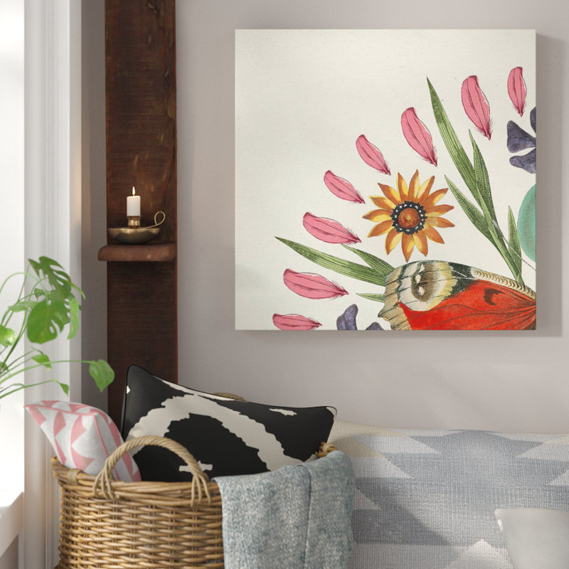 « papillon mandala ii », impression, H 24 po x l 24 po x P 1,5 po, Toile tendue