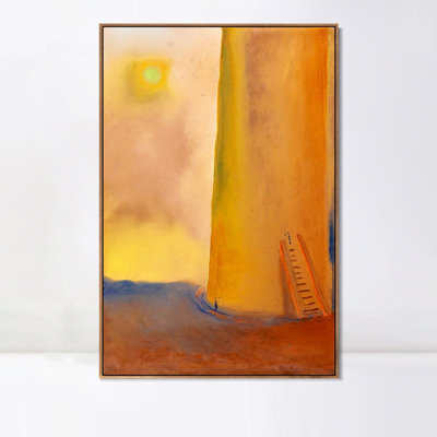 Framed Canvas Giclee Print Series#016 by Salvador Dali Wall Art for Living Room Home Office Decorations(Wood Color Slim Frame,20"x30")