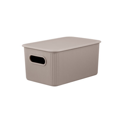 Plastic Ribbed Storage Baskets