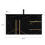 Meuble-lavabo flottant simple 35,4 po avec lavabo