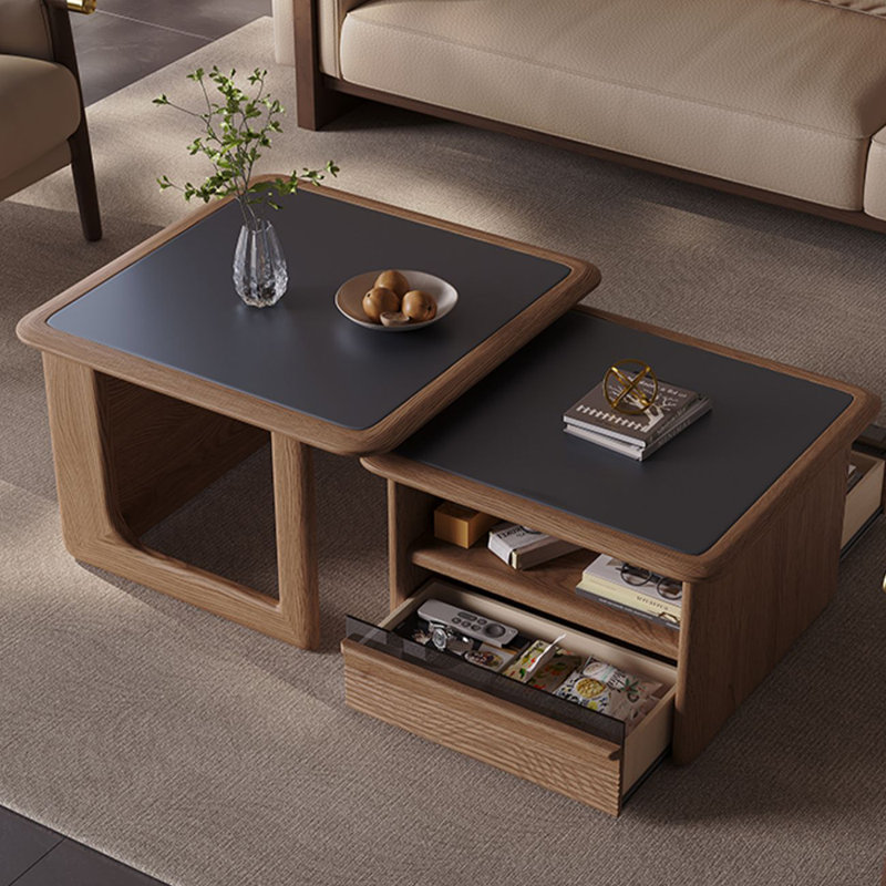 Table basse moderne simple en bois massif