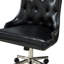 Chaise de travail pivotante avec garniture cloutée Luken-124189309