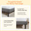 Base de lit tapissier moderne et simple, base de matelas avec lattes en bois, sans sommier requis pour un soutien solide-832182998-832183016