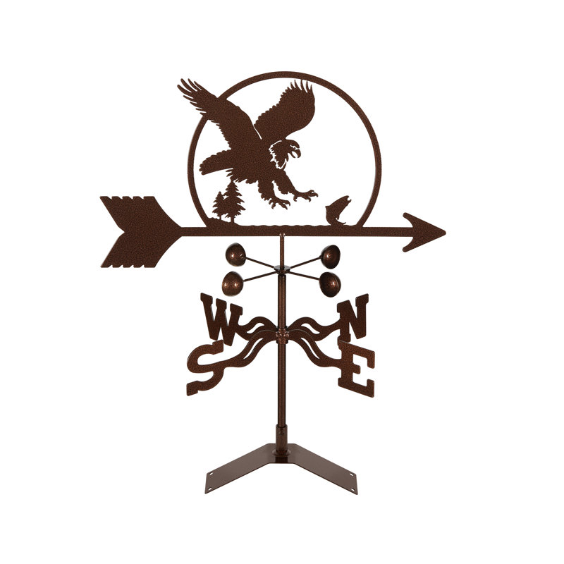 Girouette aigle de Rogin, Montage pour toit