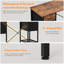 Bureau d'ordinateur 47 pouces avec 4 tiroirs, tablette en filet pour bureau à domicile, bureau, chambre à coucher-1053651957