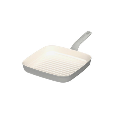 BergHOFF Balance Non-stick Ceramic Grill Pan 11", Recycled Aluminum, Moonmist