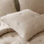 Ensemble de courtepointe brodée en coton 3 pièces grand / grand, taupe-134532943-134532946