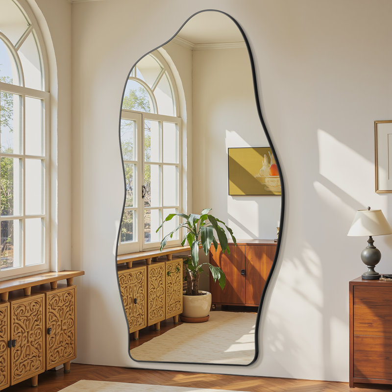 Miroir pleine grandeur Dreamy Cloud, 76 po x 36 po, Noir