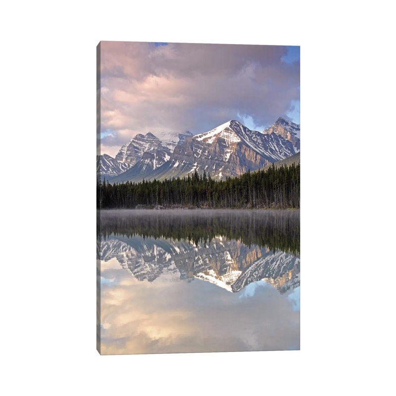 Cloudy Herbert Lake by Brian Wolf - Wrapped Canvas Print, 45.72cm H x 30.48cm W x 1.91cm D
