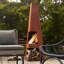 Hendry Steel Wood Burning Smokeless Chimnea-13960128-13960129
