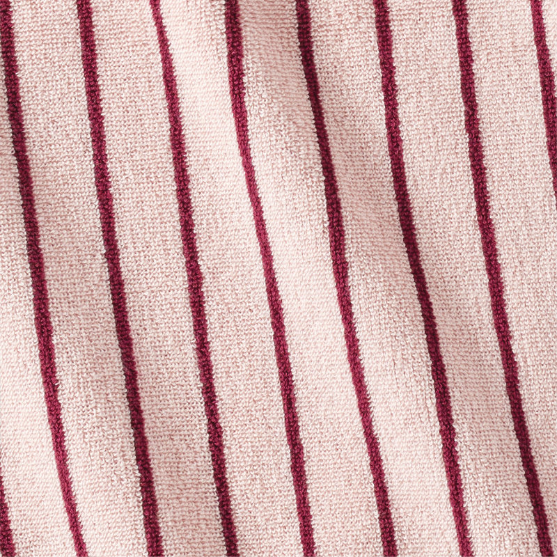Essuie-mains 100% coton à rayures Lacotte, Rayure rose, Gant de toilette