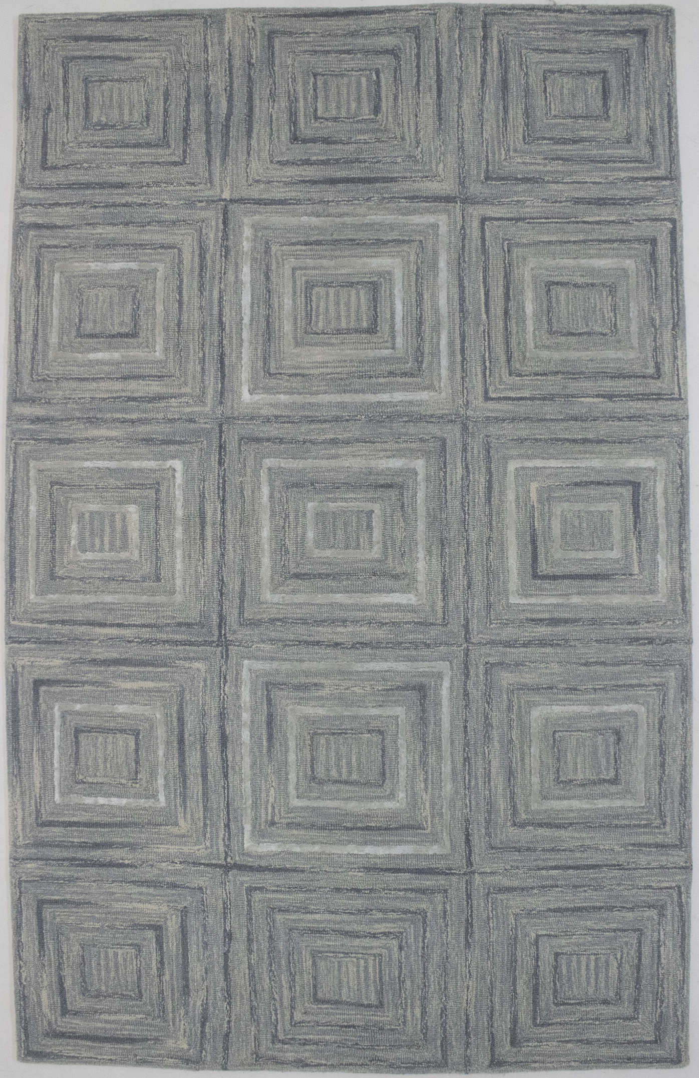 Mercer41 Bruening Handmade 5 X 8 Wool Cool/Gray Rug | Wayfair