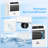 White Mobile Air Conditioner, 3-in-1 Cooling Dehumidifier Air Conditioner With Remote Control 24h Timer Led Display For Home Office