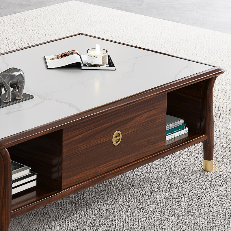 New Chinese-style solid wood coffee table