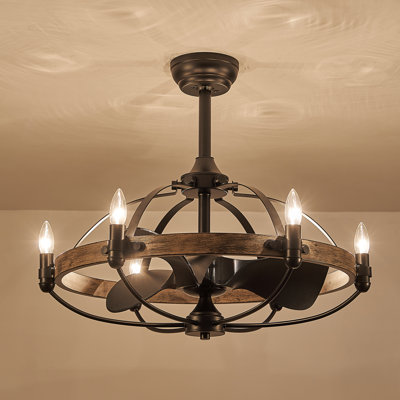 Arezo Caged Farmhouse Ceiling Fan