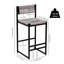 Ensemble de 2 tabourets de bar tissés à la main avec dossier, hauteur de comptoir, tabouret en corde de papier tissé pour la cuisine, la maison et le bureau-1232597891