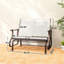 Banc oscillant d'extérieur, fauteuil pour 2 personnes
