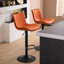 Tabouret de bar pivotant en similicuir-111944042