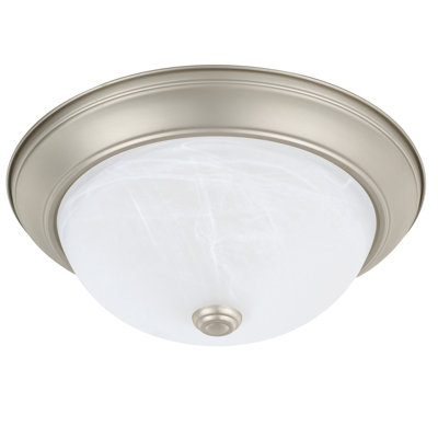 Plafonnier encastré 13 po 2 lumières Indépendant