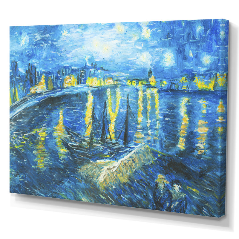 Van Gogh Style - peinture sur toile, H 24 po x l 36 po x P 1 po, Toile tendue