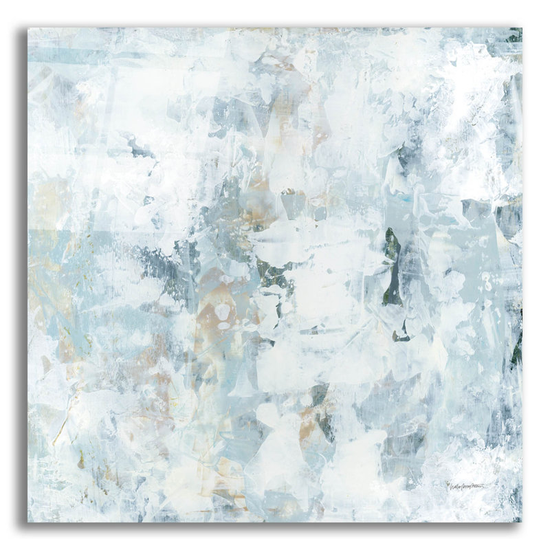 Art mural en verre Pale 4 'par Haley Knighten, H 12 po x l 12 po x P 0,13 po