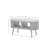 Dowdell White Bouclé and Wood Storage Bench