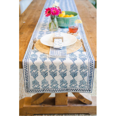 Table Runner - Palmetto, Uniform Blue & Navy