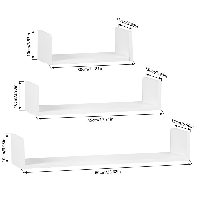 3 Piece Floating Shelf