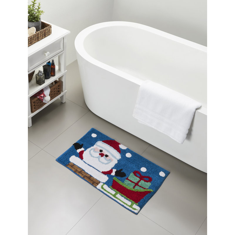 Tapis de bain Noël père Noël 18 po x 30 po