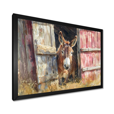 «Donkey Portrait of the Gentle Traveller I - Donkey Large», art mural