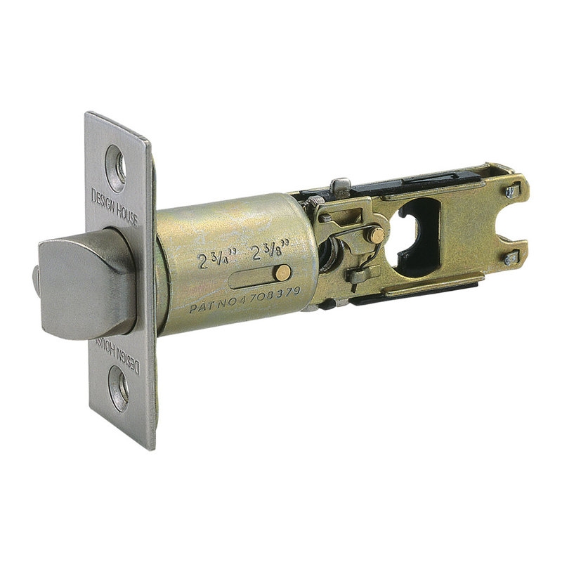 Loquet d'entrée de remplacement à 6 voies, Nickel satiné, Loquet à double verrouillage