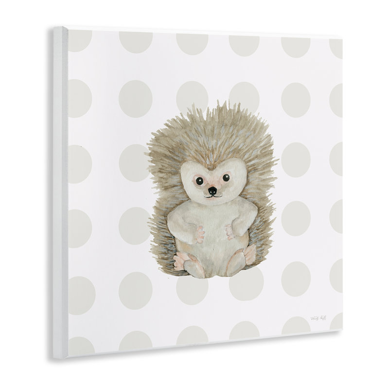  Hedgehog on Dots Wall Plaque Art by Cindy Jacobs