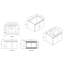 Ensemble de meuble-lavabo simple 24,47 po avec plateau en céramique Satya