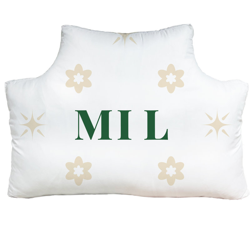 Tête de lit Milwaukee , Blanc / crème / vert, Rectangulaire H 29,5 po x l 39,5 po