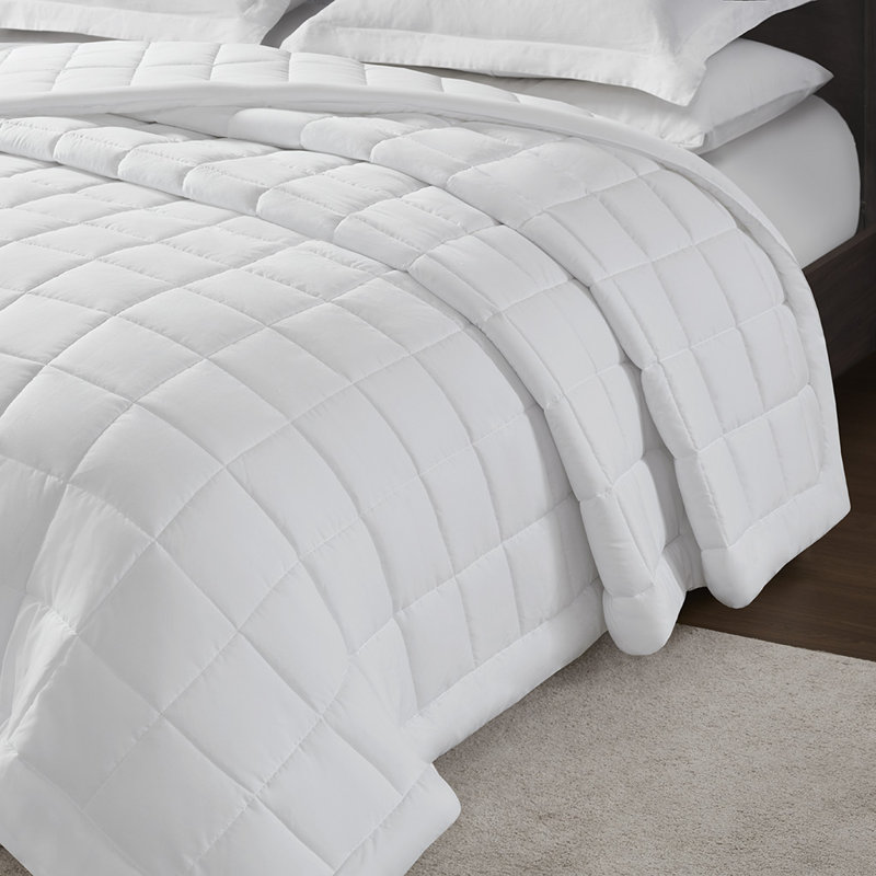White Brushed Antimicrobial All Season EverLux Full/Queen Blanket, Full / Queen