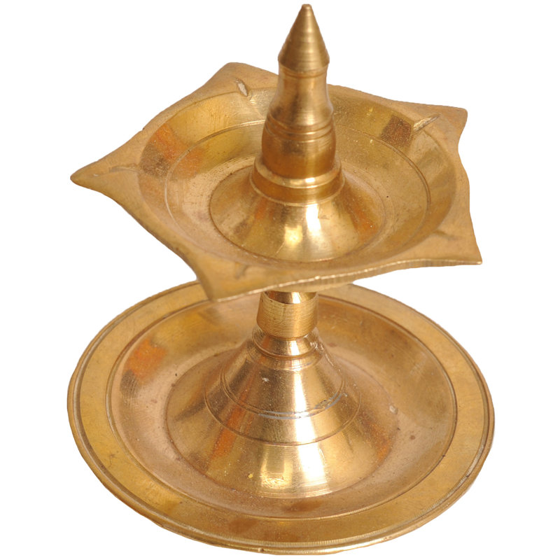 3.6'' H Brass Tabletop Dish