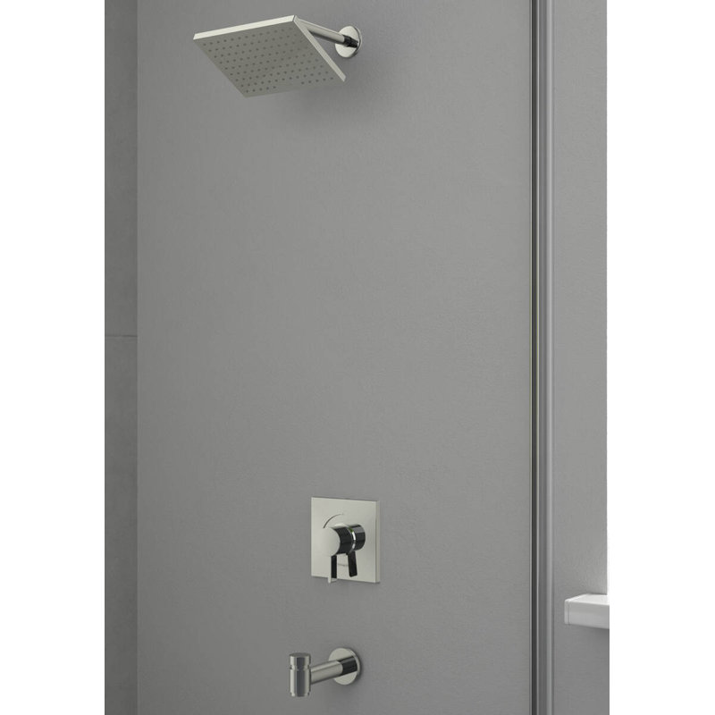 Ecostat Square 1-Handle 6-Inch Wide Pressure/Shower Balance Valve Trim Only, Chrome