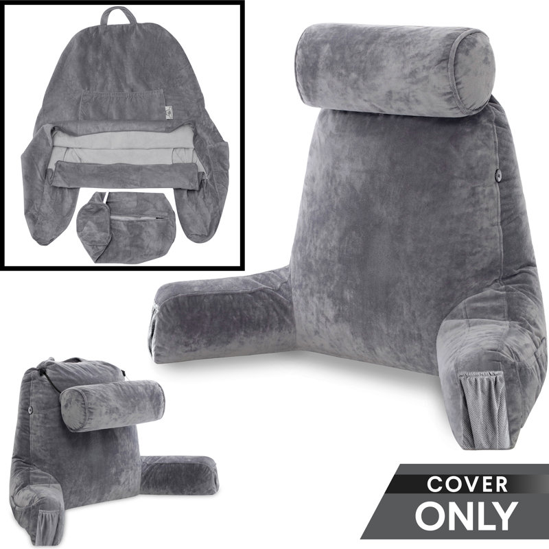 Housse de coussin d'extérieur, Gris foncé