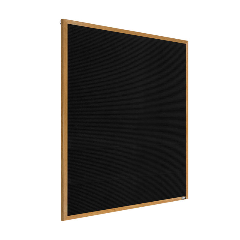 AARCO No Felt Letter Board, 36" H x 30" W, Oak