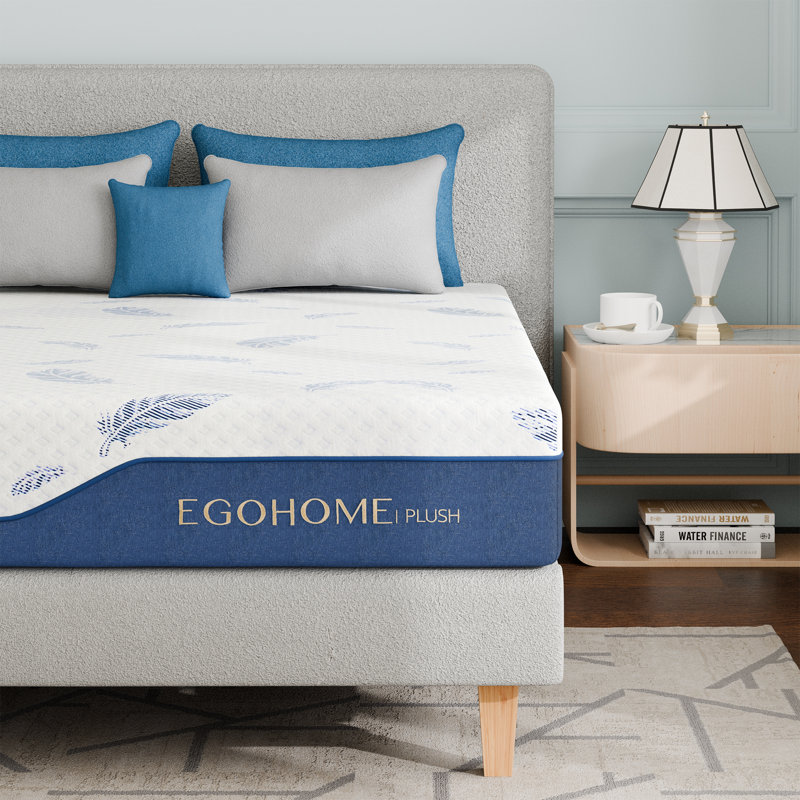 EGOHOME 12" Plush Cooling Gel Memory Foam Mattress in a Box with CertiPUR-US, OEKO-TEX Certified, King, 12"