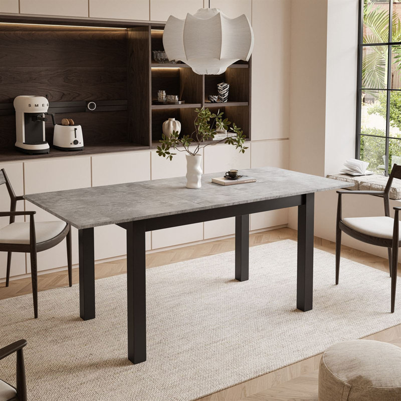 Extendable table ARTON 140 cm, Black, Bellatro Gray