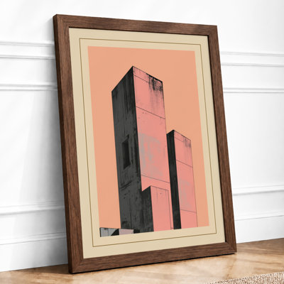 Abstract Towers Industrial - Framed Print