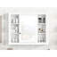 Armoire de rangement à miroir de salle de bain 35 po x 28 po, structure, design moderne-506125355
