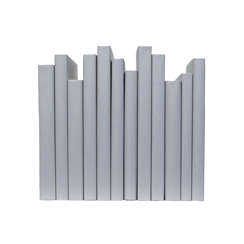 Decorative Books - Marble Oversized Paper Wrapped Books - 1 Foot of Grey Books