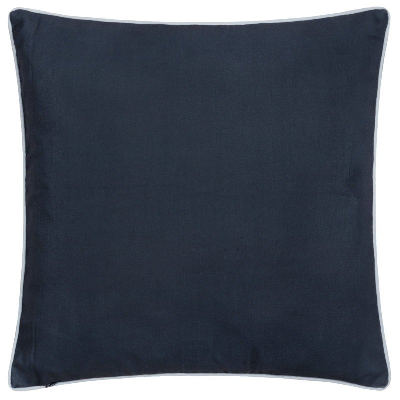 Strawberry Thief Indoor / Outdoor Floral Square Cushion Cover, Blue, Polyester