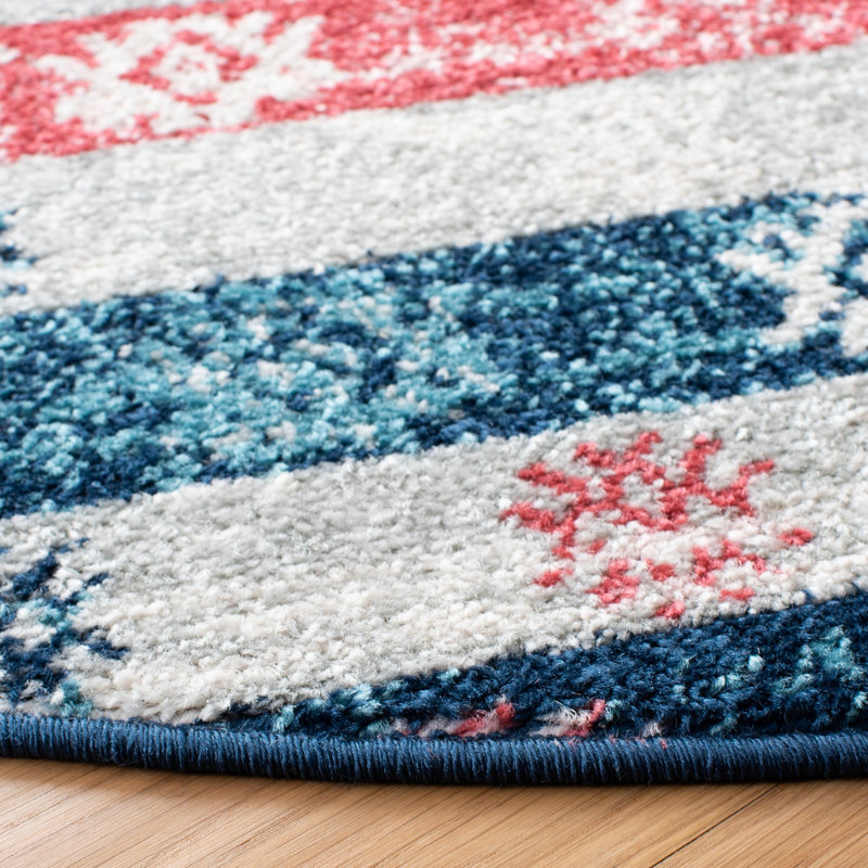 Bardwell Madison 700 Performance Geometric Rug, Round 6'7"