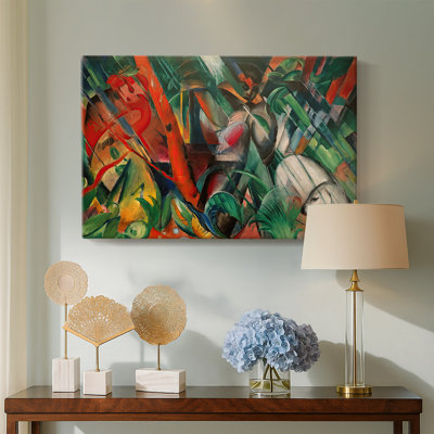Franz Marc "In the Rain (Im Regen)" - Museum Quality Gallery Wrapped Canvas Wall Art