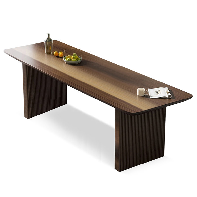 Table de salle à manger Burlywood, Brun, H 29,53 po x L 70,87 po x l 31,5 po